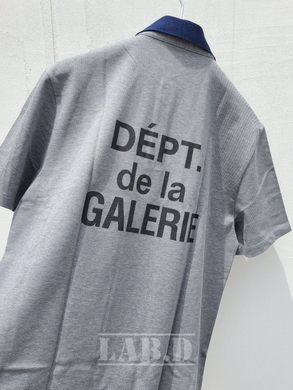 GALLERY DEPT. x LANVIN | POLO SHIRT LIGHT GREY 仏語ロゴ GALLERY DEPT. x LANVIN | POLO SHIRT LIGHT GREY 仏語ロゴ
