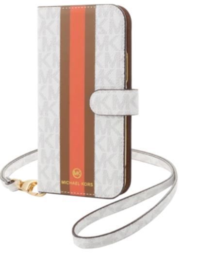 マイケルコース 手帳 ネックストラップ Magsafe iPhone12ケース MICHAEL KORS iPhone12 mini マイケルコース ケース 手帳型