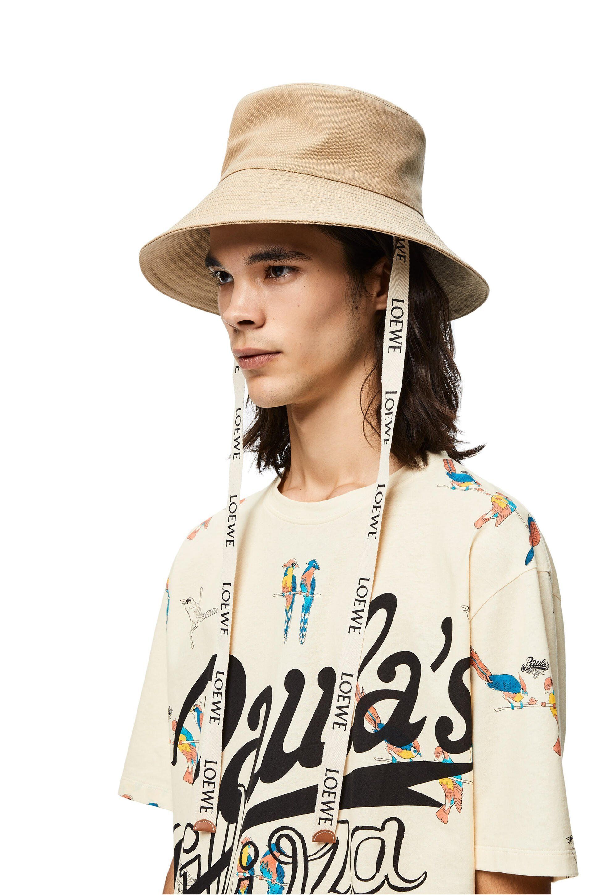 LOEWE】ロゴ パッチ☆フィッシャーマン ハット Blue Beige (LOEWE ...