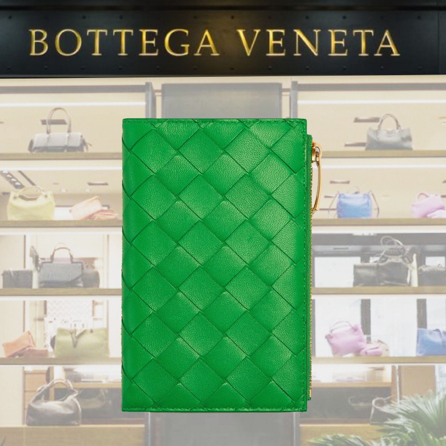 ラグジュアリー☆Bottega Veneta☆二つ折り財布 パラキート (BOTTEGA ラグジュアリー☆Bottega Veneta☆二つ折り財布 パラキート (BOTTEGA