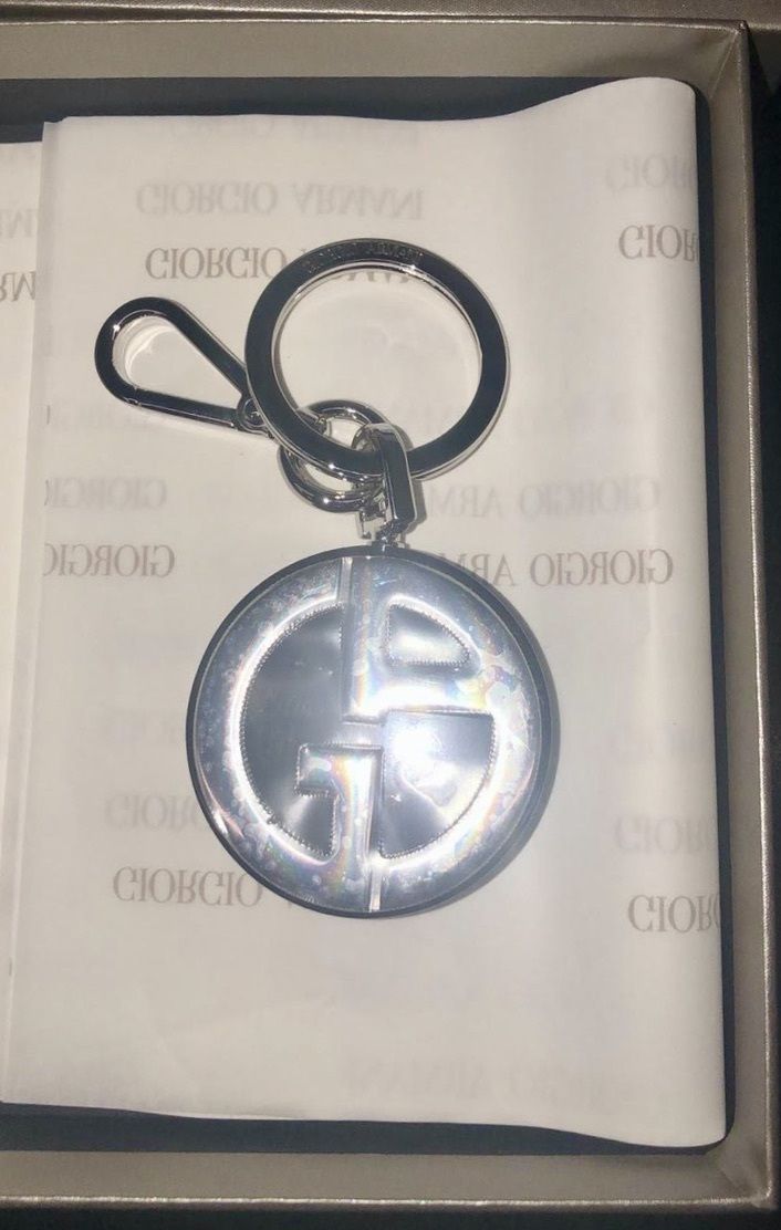 ジョルジオアルマーニ GIORGIO ARMANI ロゴ キーホルダー (GIORGIO ジョルジオアルマーニ GIORGIO ARMANI ロゴ キーホルダー (GIORGIO