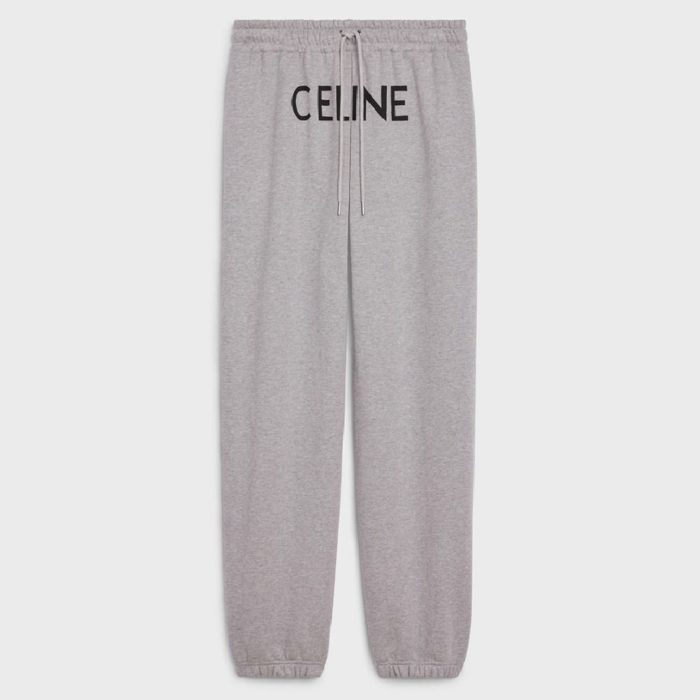 人気☆CELINE セリーヌ ルーズジョガーパンツ コットン ロゴ (CELINE ...