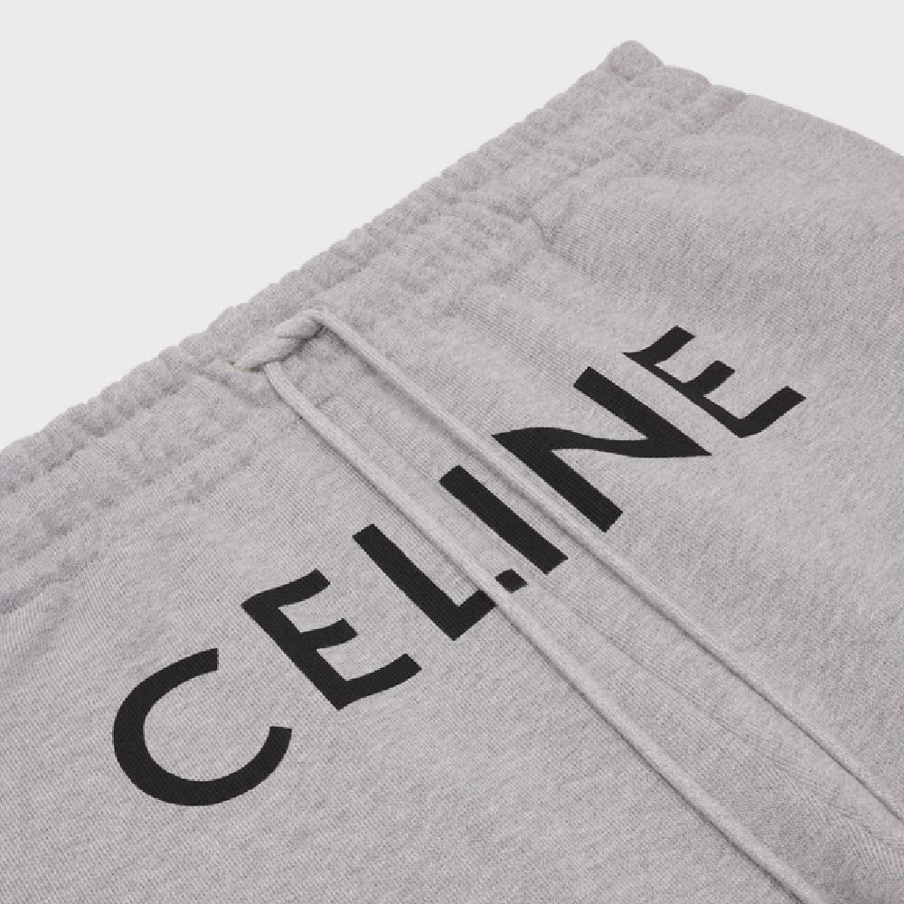 人気☆CELINE セリーヌ ルーズジョガーパンツ コットン ロゴ (CELINE ...