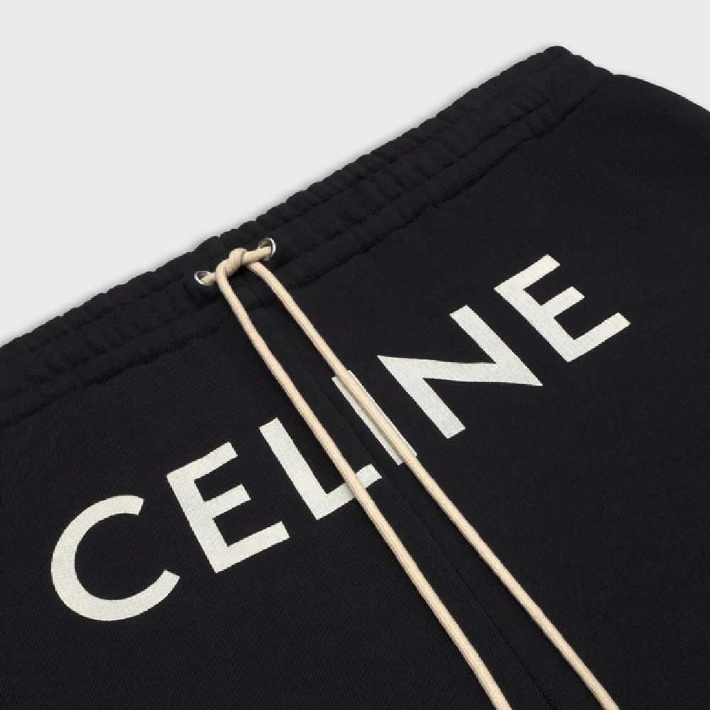 人気☆CELINE セリーヌ ルーズジョガーパンツ コットン ロゴ (CELINE ...