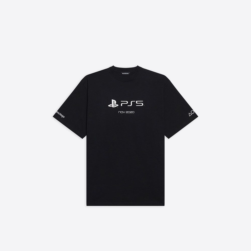 直営店】バレンシアガ◇プレイステーション ボクシー Tシャツ 直営店】バレンシアガ◇プレイステーション ボクシー Tシャツ