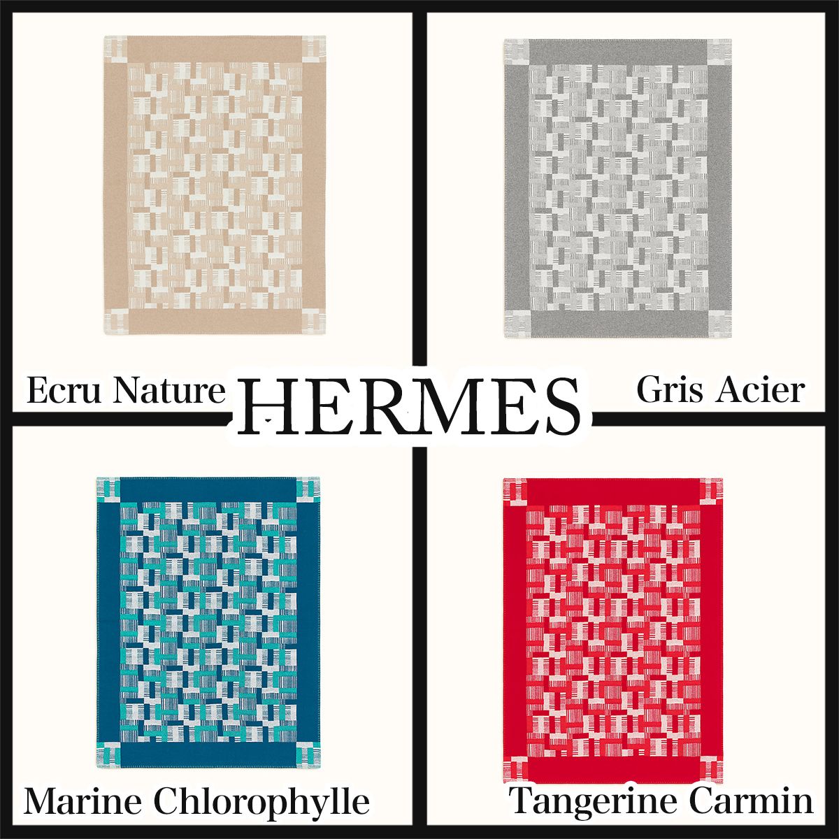 HERMES Avalon Paper Block blanket 4色 ブランケット 送料込 (HERMES HERMES Avalon Paper Block blanket 4色 ブランケット 送料込 (HERMES