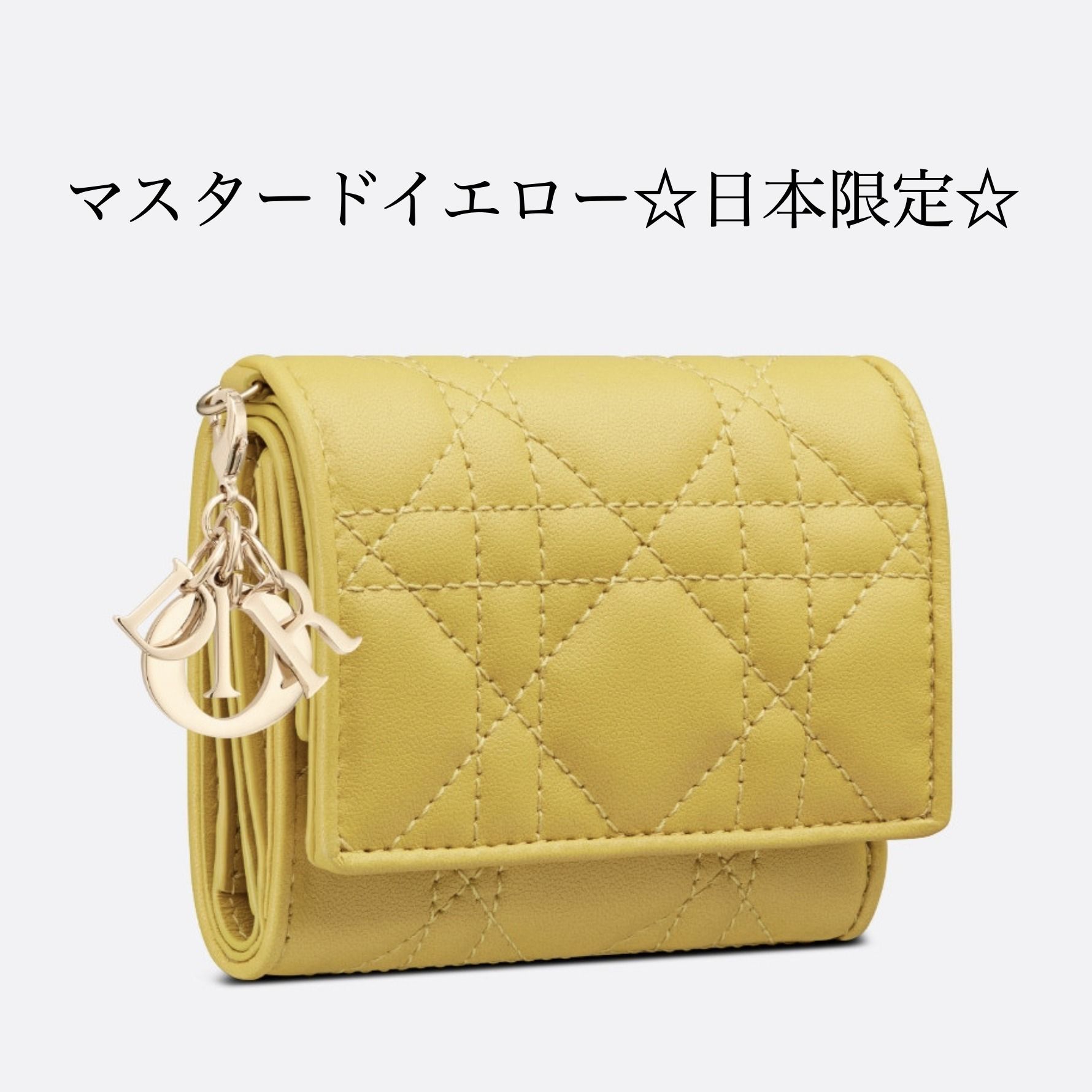 すぐ届く☆【DIOR】 LADY DIOR ロータスウォレット (Dior/折りたたみ すぐ届く☆【DIOR】 LADY DIOR ロータスウォレット (Dior/折りたたみ