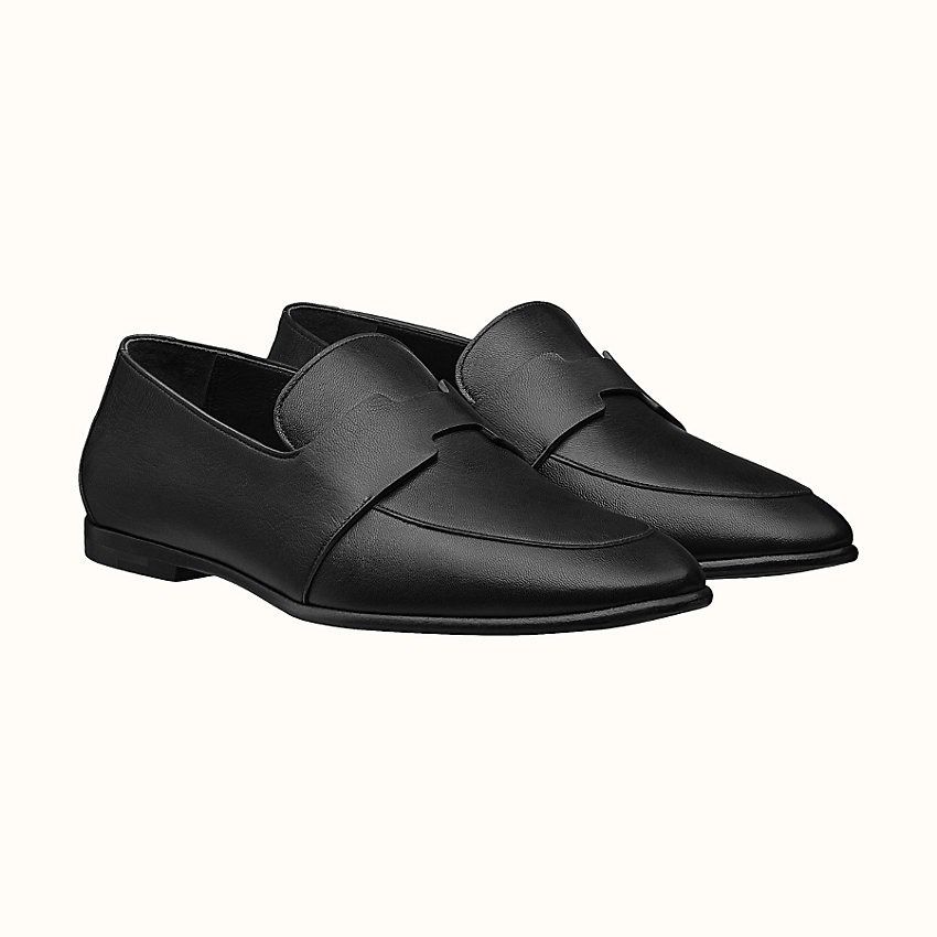 日本未入荷! 【エルメス】 モカシン アンコラ ローファー 黒 日本未入荷! 【エルメス】 モカシン アンコラ ローファー 黒