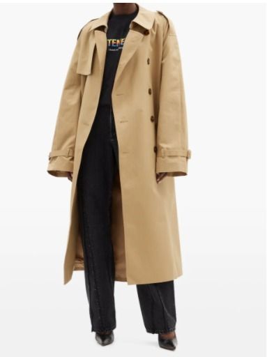 VETEMENTS**ヴェトモン☆ギャバジン トレンチコート (VETEMENTS/コート VETEMENTS**ヴェトモン☆ギャバジン トレンチコート (VETEMENTS/コート