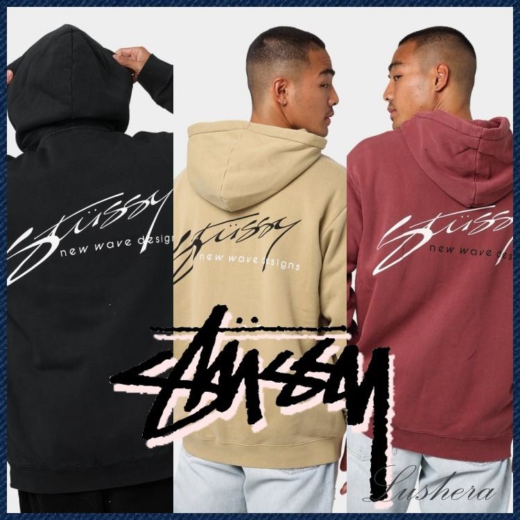 STUSSY ステューシー New Wave Designs ロゴ パーカー フーディ STUSSY ステューシー New Wave Designs ロゴ パーカー フーディ