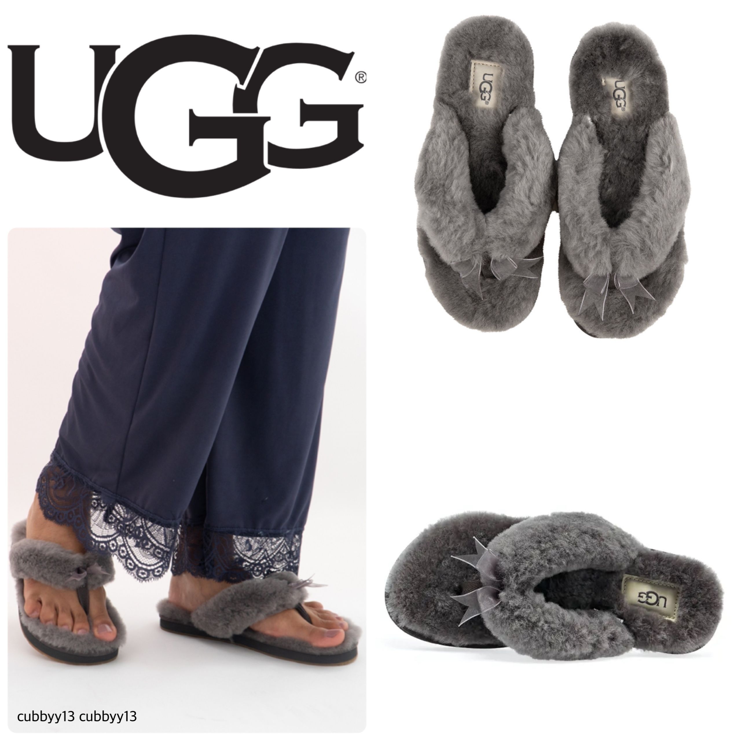 UGG FLUFF FLIP FLOP もこもこ ビーチサンダル (UGG/サンダル UGG FLUFF FLIP FLOP もこもこ ビーチサンダル (UGG/サンダル