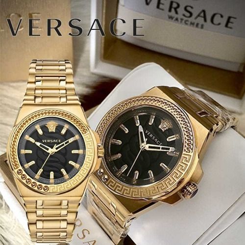 VERSACE】チェーンリアクションゴールドウォッチ VEHD 関税込 (VERSACE ...