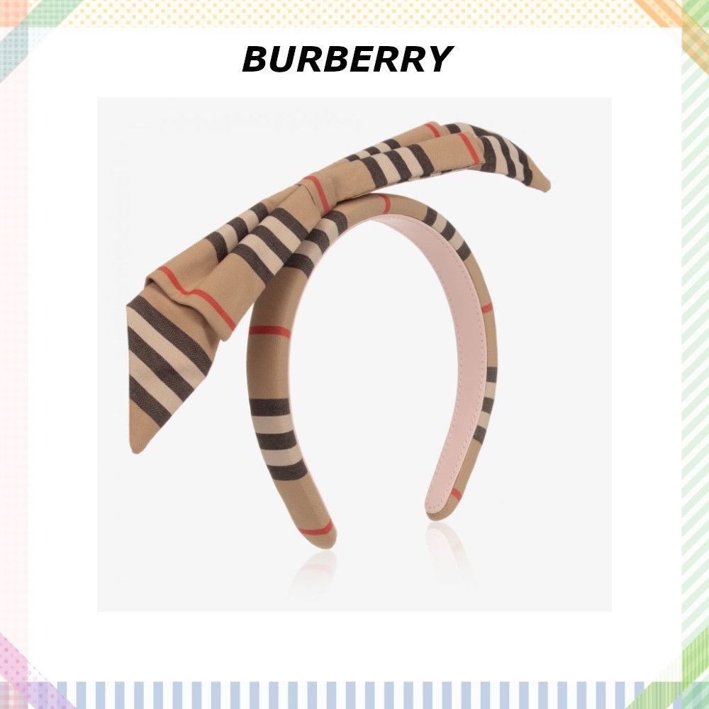 【BURBERRY】リボン付きカチューシャ ヘアバンド 【BURBERRY】リボン付きカチューシャ ヘアバンド