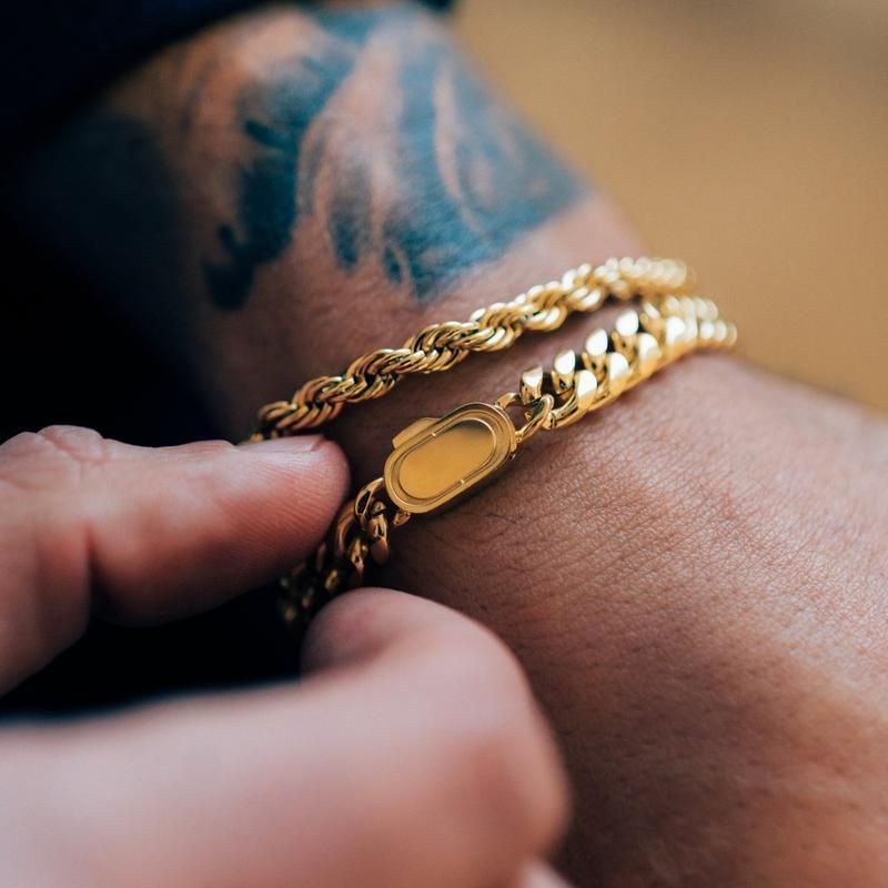 CRAFTD London ネックレス ROPE BRACELET 5MM ゴールド シルバー CRAFTD London ネックレス ROPE BRACELET 5MM ゴールド シルバー