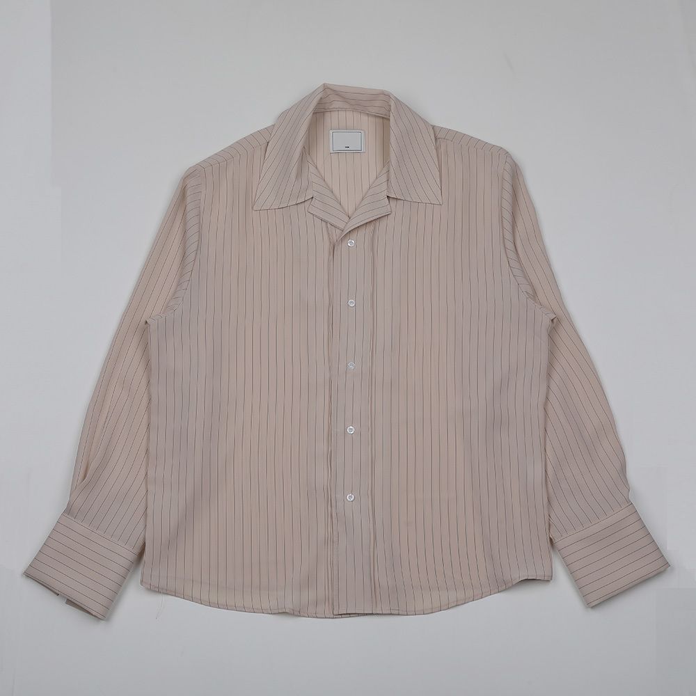 シャツ ASCLO Laro Stripe Open Collar Shirt (5color) ASCLO Laro Stripe Open Collar Shirt (5color) (ASCLO/シャツ