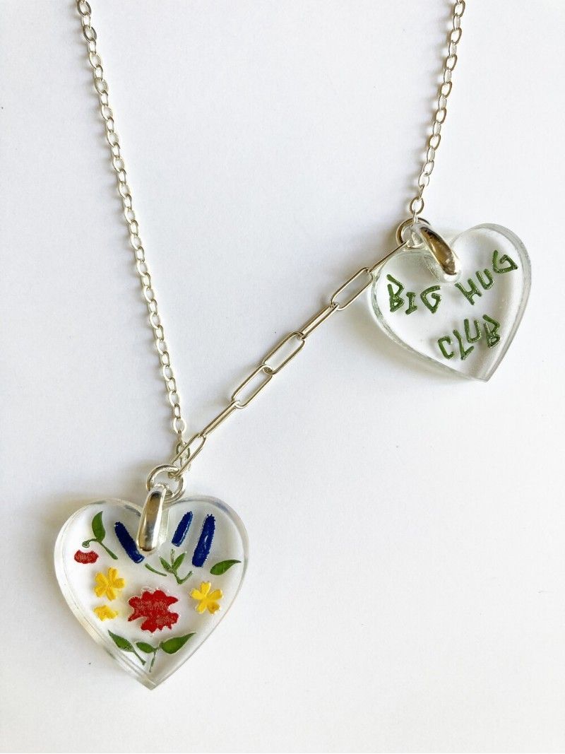 BIG HUG CLUB】WILD FLOWERS SILVER NECKLACE ☆ BTS SUGA着用 (BIG BIG HUG CLUB】WILD FLOWERS SILVER NECKLACE ☆ BTS SUGA着用 (BIG