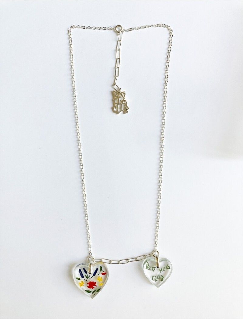 BIG HUG CLUB】WILD FLOWERS SILVER NECKLACE ☆ BTS SUGA着用 (BIG BIG HUG CLUB】WILD FLOWERS SILVER NECKLACE ☆ BTS SUGA着用 (BIG