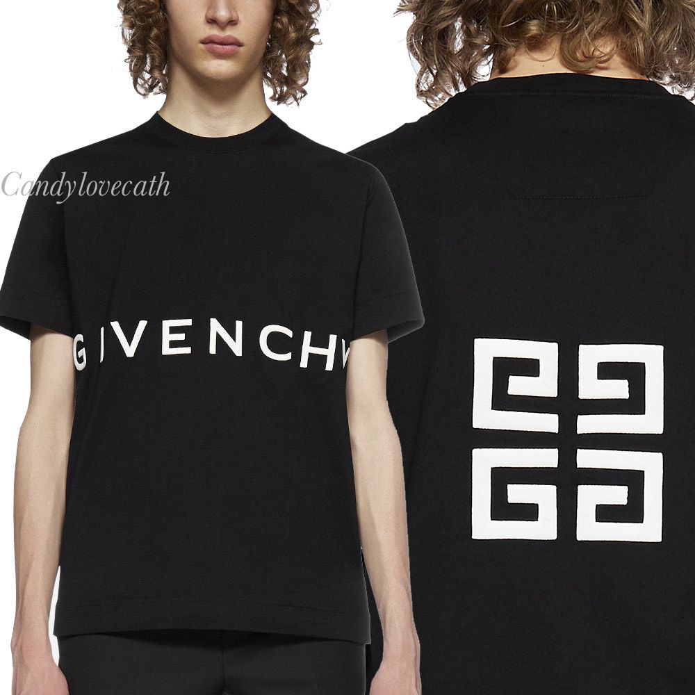 国内在庫】 GivenchyTシャツ - Tシャツ/カットソー(七分/長袖) - www 新品/国内正規 Tシャツ 半袖 GIVENCHY 【新品未使用】 黒 オーバーサイズ ロゴ Tシャツ/カットソー(半袖/袖なし)