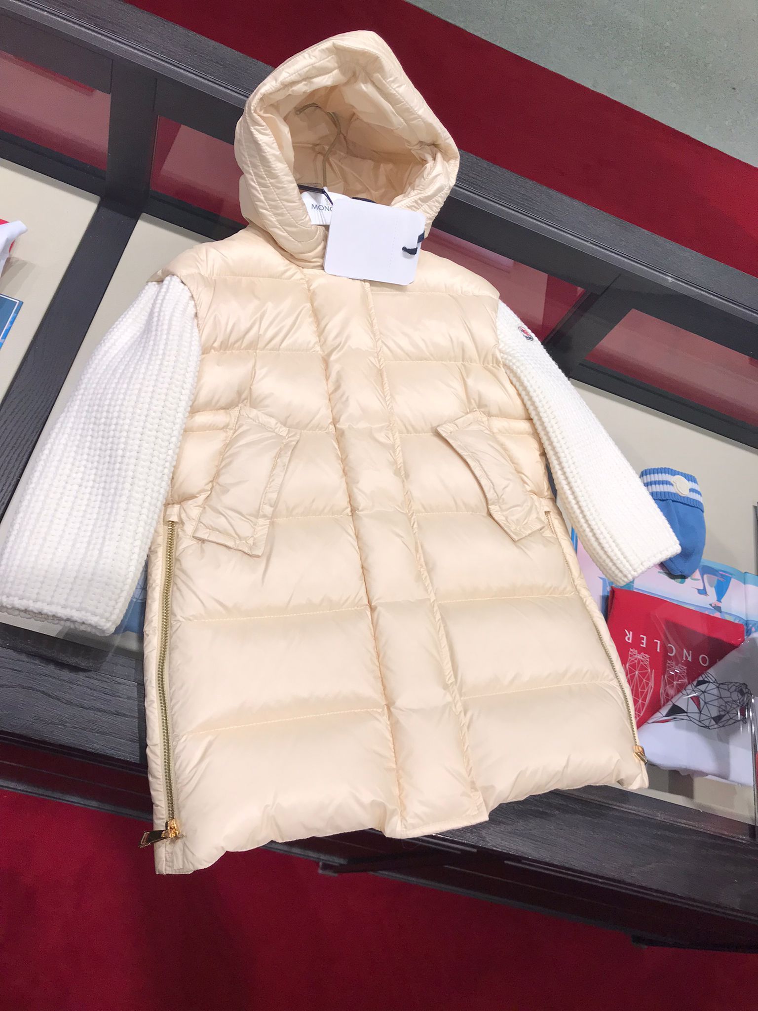 大人もOK!#MONCLER直営店買付#Katife/ロングダウンジャケット ...