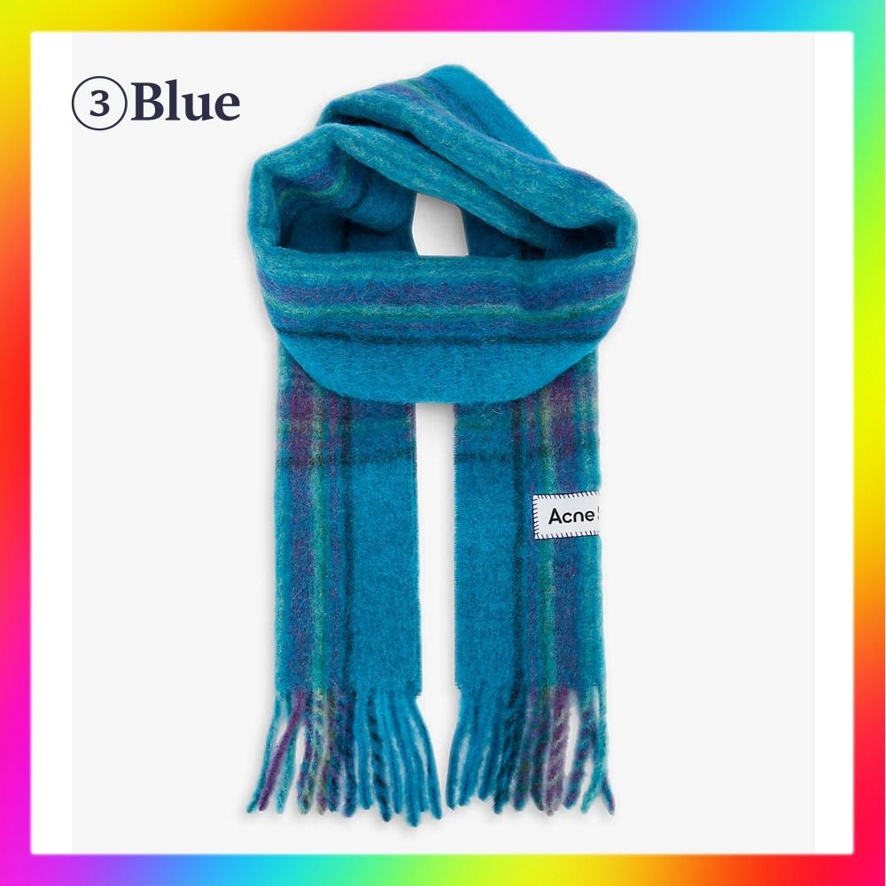 Acne Studios Vally マルチチェック アルパカ混 マフラー (Acne Acne Studios Vally マルチチェック アルパカ混 マフラー (Acne