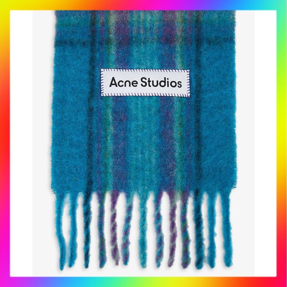 Acne Studios Vally マルチチェック アルパカ混 マフラー (Acne Acne Studios Vally マルチチェック アルパカ混 マフラー (Acne