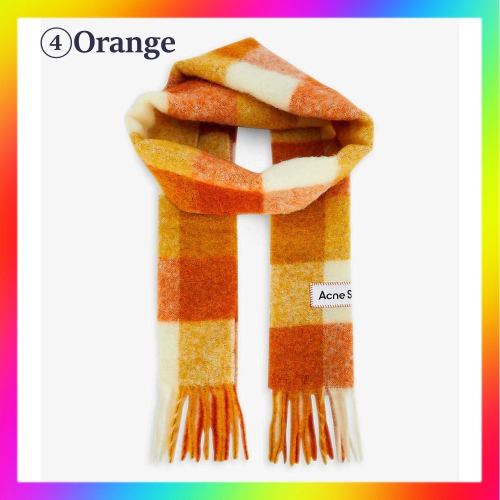 Acne Studios Vally マルチチェック アルパカ混 マフラー (Acne Acne Studios Vally マルチチェック アルパカ混 マフラー (Acne