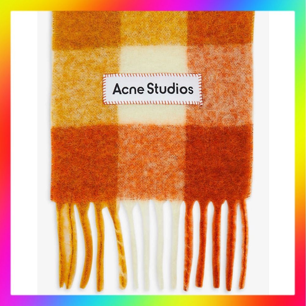 Acne Studios Vally マルチチェック アルパカ混 マフラー (Acne Acne Studios Vally マルチチェック アルパカ混 マフラー (Acne