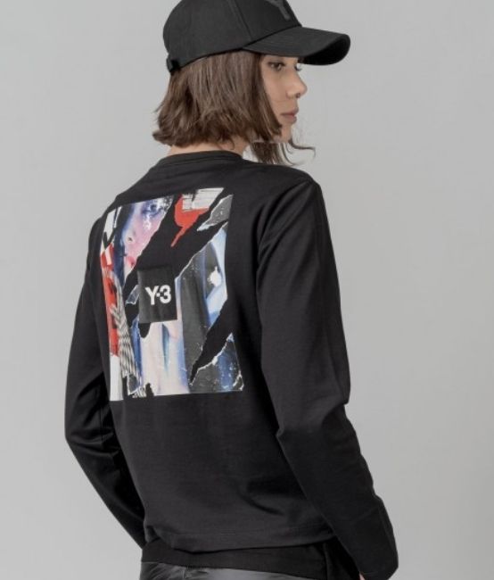 Y-3 内田すずめ バックロゴロンT (Y-3/Tシャツ・カットソー) 70349041 Y-3 内田すずめ バックロゴロンT (Y-3/Tシャツ・カットソー) 70349041