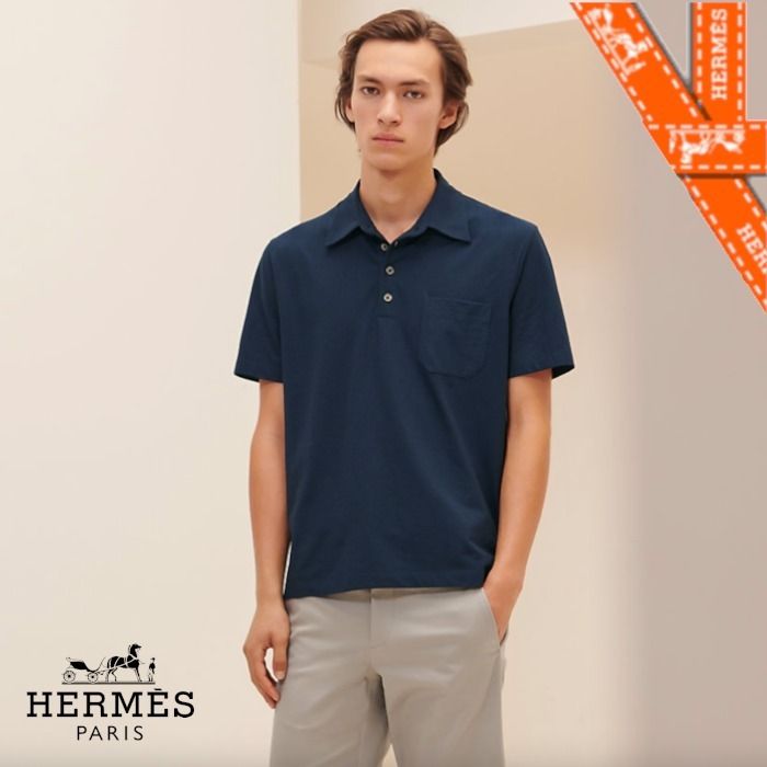 新作からSALEアイテム等お得な商品満載】 HERMESポロシャツ - ポロシャツ