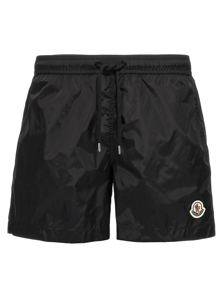MONCLER 2025春夏新作メンズ ロゴパッチ付き スイムショーツ MONCLER】サイド&バックポケットロゴパッチスイムショーツ/2色