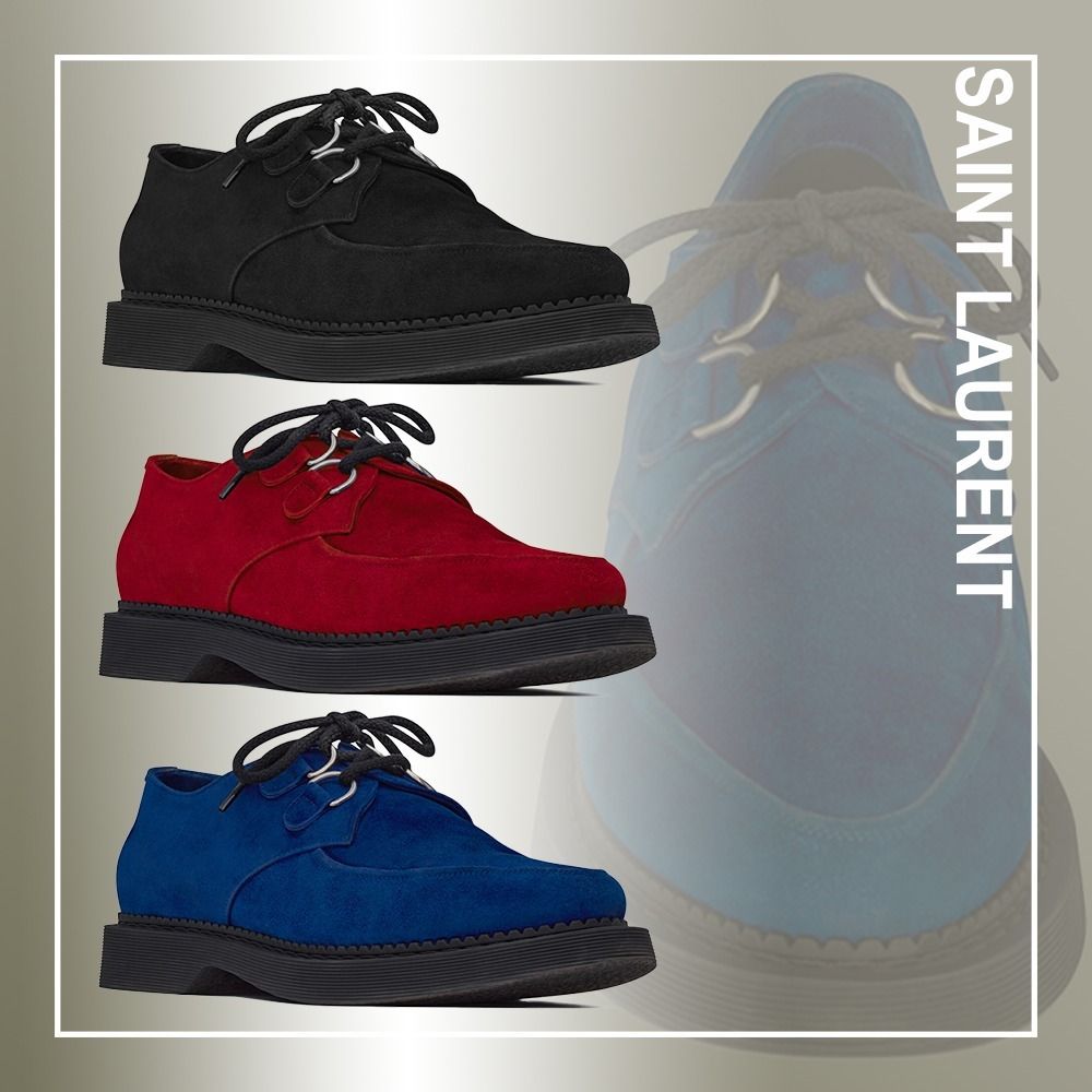 Saint Laurent☆TEDDYダービーシューズ☆スエード (Saint Laurent ...