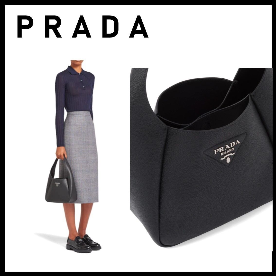 日本未入荷色☆直営店買付☆PRADA レザー ハンドバッグ 1BC127 (PRADA 日本未入荷色☆直営店買付☆PRADA レザー ハンドバッグ 1BC127 (PRADA
