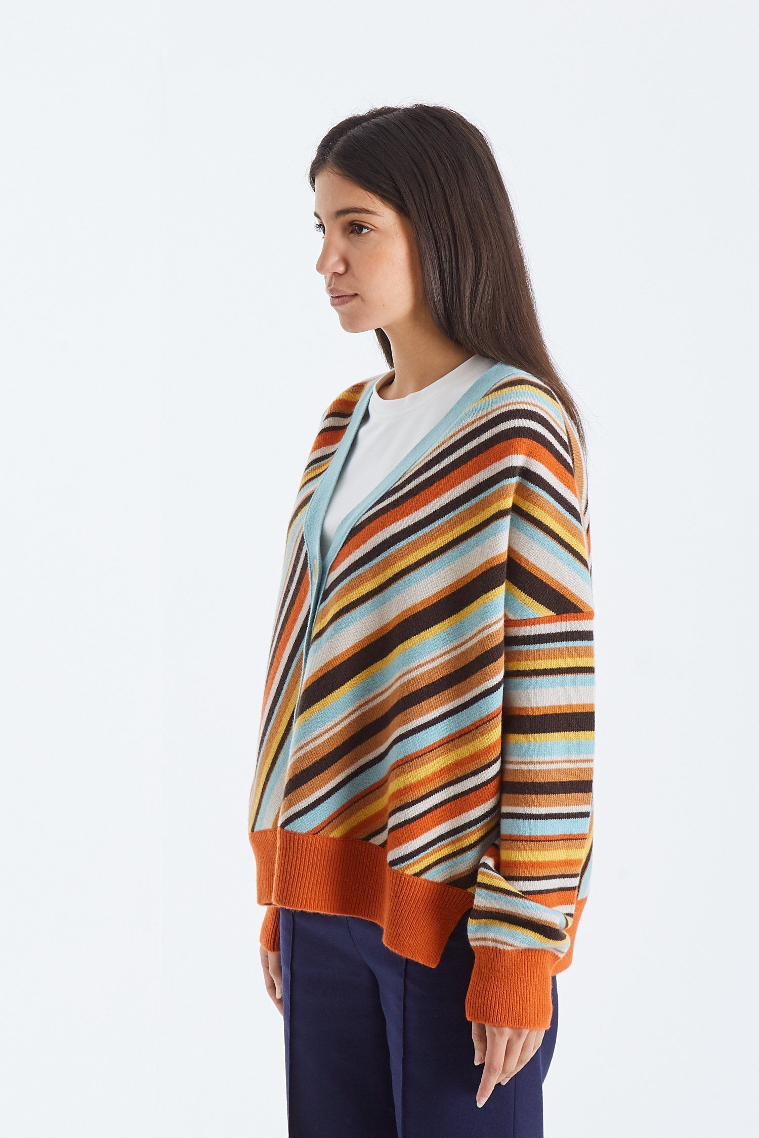 MARNI】ウール☆斜めストライプ カーディガン Multi-Color (MARNI ...