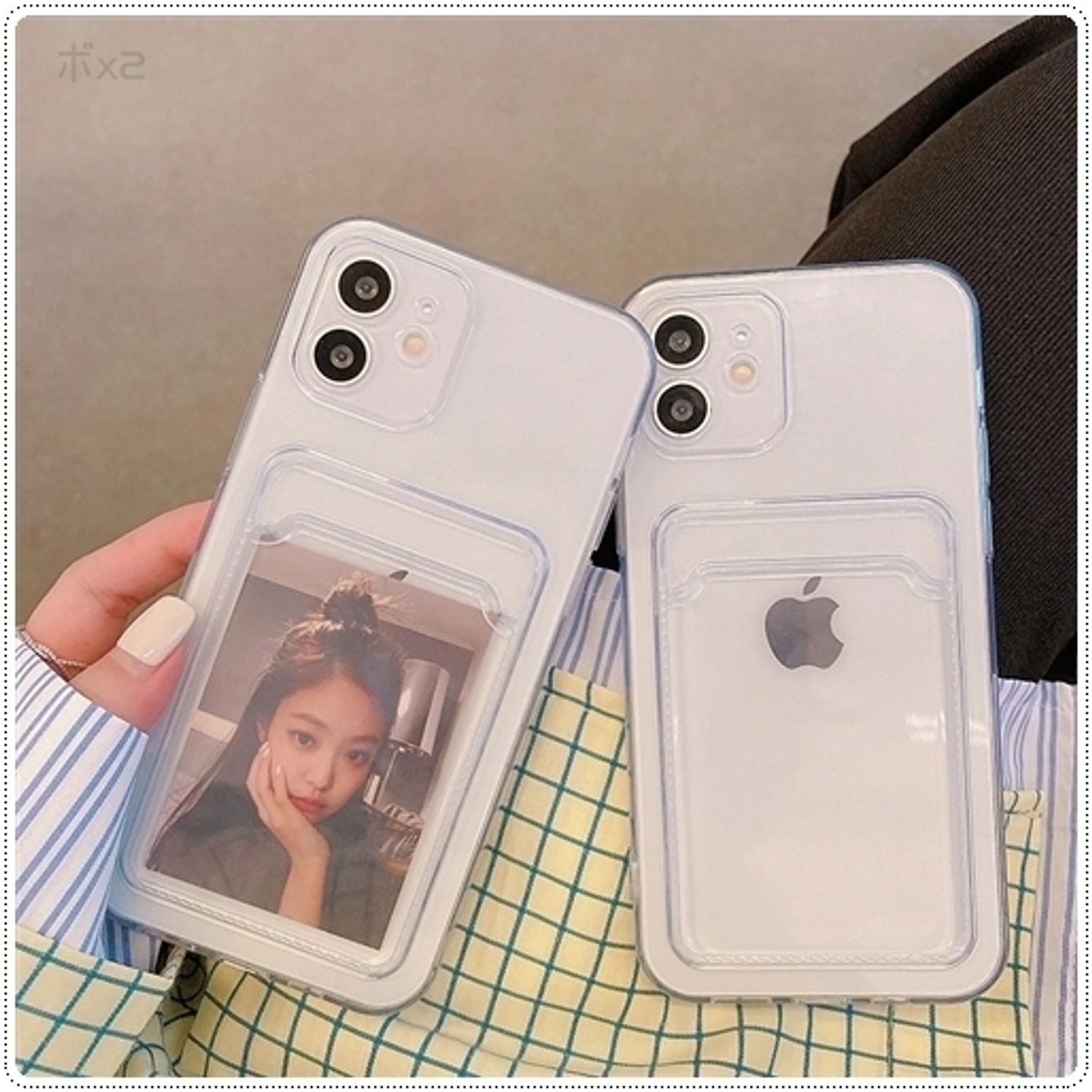 カードポケット付 クリアソフト シンプル Iphoneケース C01 Iphone スマホケース Buyma