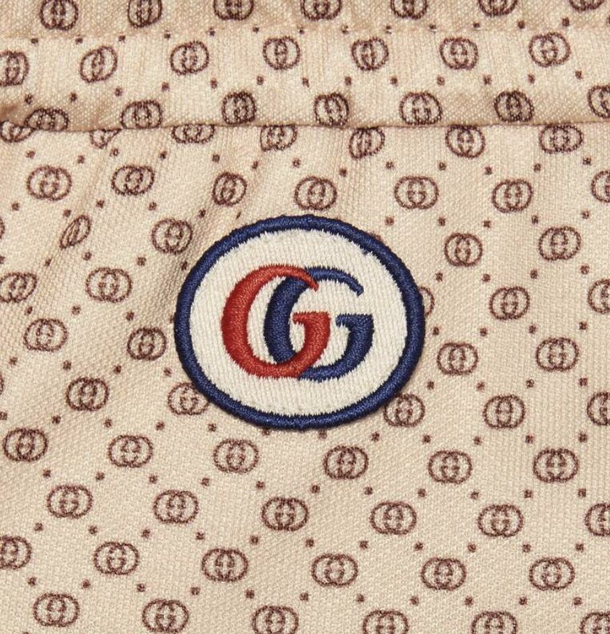 ◇GUCCI◇ GG ロゴプリント ベージュ ジャージー パンツ (GUCCI ◇GUCCI◇ GG ロゴプリント ベージュ ジャージー パンツ (GUCCI