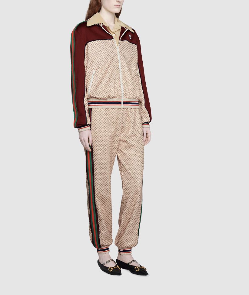 ◇GUCCI◇ GG ロゴプリント ベージュ ジャージー パンツ (GUCCI ◇GUCCI◇ GG ロゴプリント ベージュ ジャージー パンツ (GUCCI