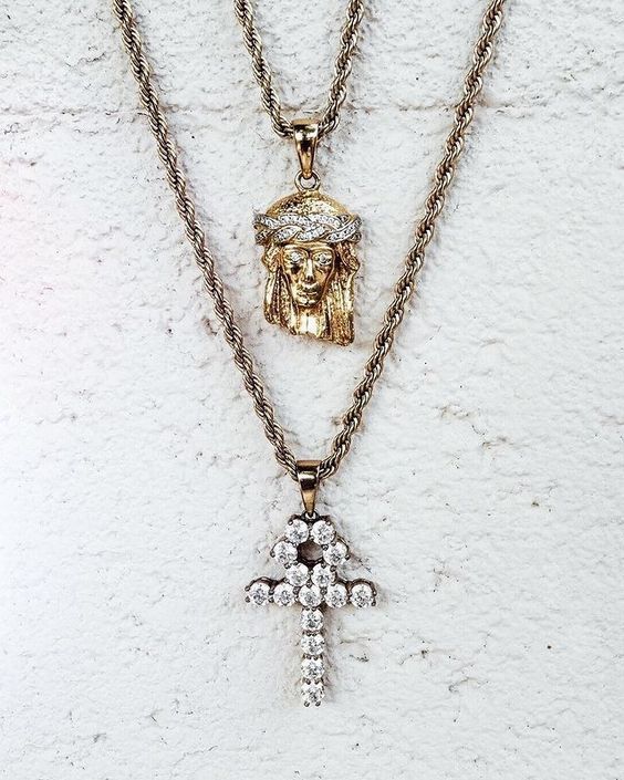 Rapper愛用【The Gold Gods】MICRO DIAMOND ANKHCROSSネックレス