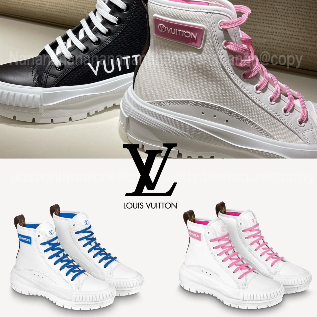 LVスクァッドライン♡ハイカットスニーカー(直営店) (Louis Vuitton LVスクァッドライン♡ハイカットスニーカー(直営店) (Louis Vuitton