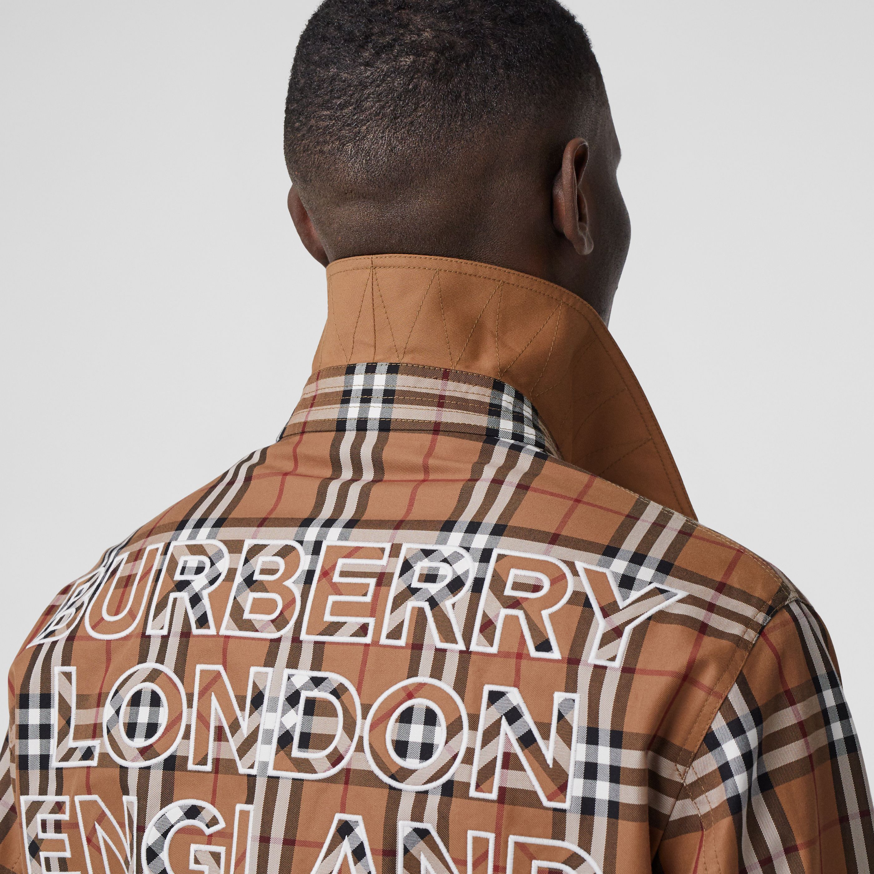 BURBERRY】ヴィンテージチェック ロゴ ハリントンジャケット (Burberry BURBERRY】ヴィンテージチェック ロゴ ハリントンジャケット (Burberry