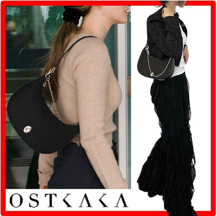 ☆韓国の人気☆【OSTKAKA】☆KNOT MINI HOBO NYLON BA.G☆関税込