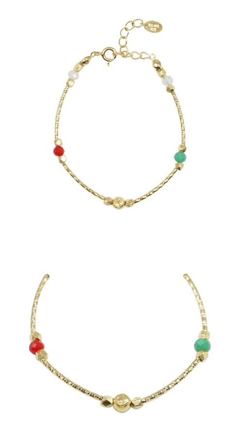 ☆BTSジン着用☆【Aphrose】☆Persona Ball Bead Pipe Bracele.t