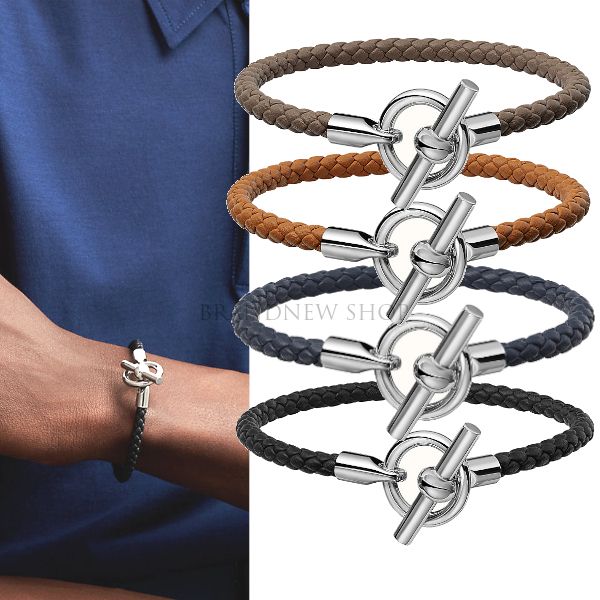 国内発ですぐ届く☆HERMES GlenanH グレナンHレザーブレスレット 【感謝価格】 エルメス ブレスレット グレナン HERMES ブレスレット
