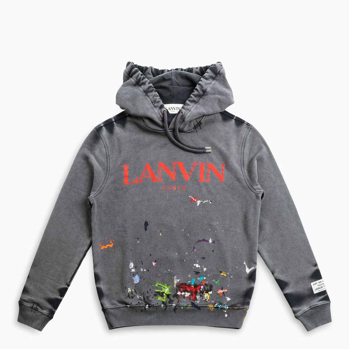 GALLERY DEPT. x LANVIN | フーディ ロゴ＆ペイント NAVY BLUE ...