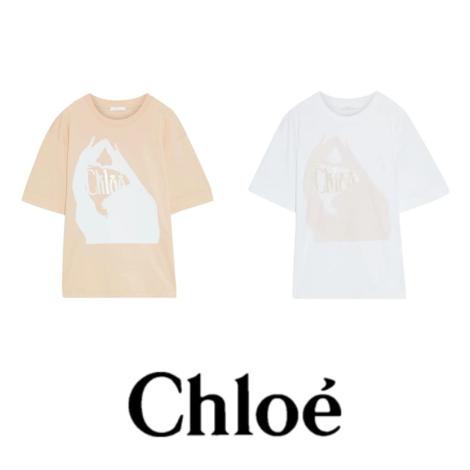 スーパーセール期間限定 クロエ Chloe Tシャツ - Tシャツ/カットソー ロシア大手銀行 カットソー Chloe Tシャツ/カットソー(半袖/袖なし)