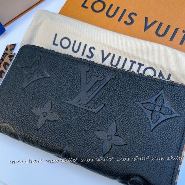 明日着 限定 アニマル柄♪ ジャイアントLV 長財布 ZIPPY WALLET (Louis ...