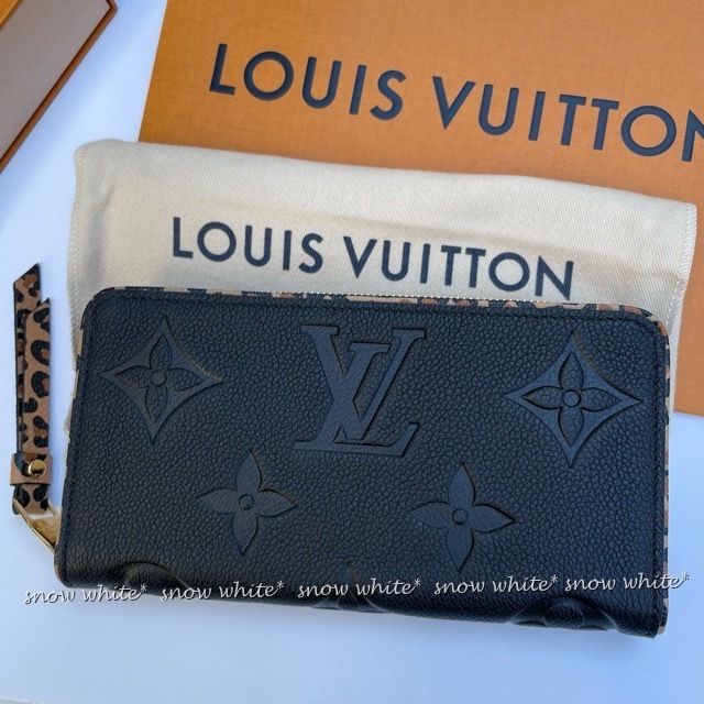 明日着 限定 アニマル柄♪ ジャイアントLV 長財布 ZIPPY WALLET (Louis ...