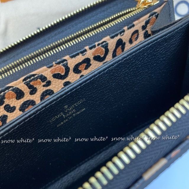 明日着 限定 アニマル柄♪ ジャイアントLV 長財布 ZIPPY WALLET (Louis ...