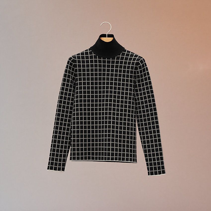 上品!大人気☆【エルメス】ハイネックニット 《タッタソール 上品!大人気☆【エルメス】ハイネックニット 《タッタソール
