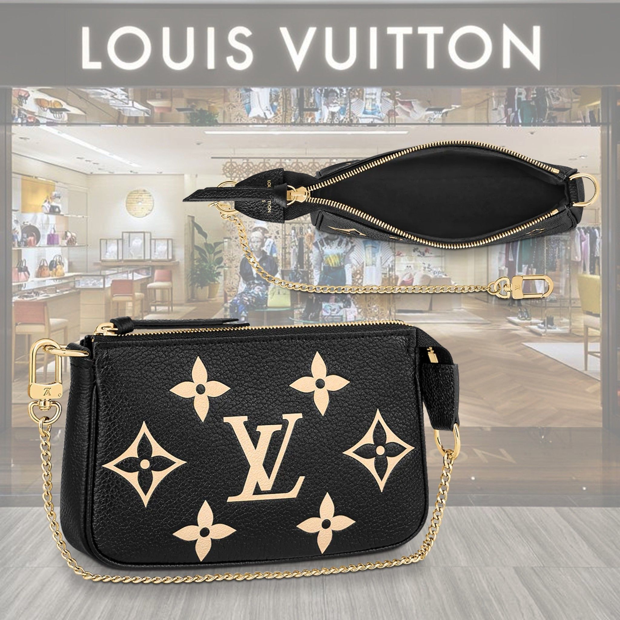 ルイヴィトン上品 ミニポシェット モノグラム アクセソワール (Louis ルイヴィトン上品 ミニポシェット モノグラム アクセソワール (Louis