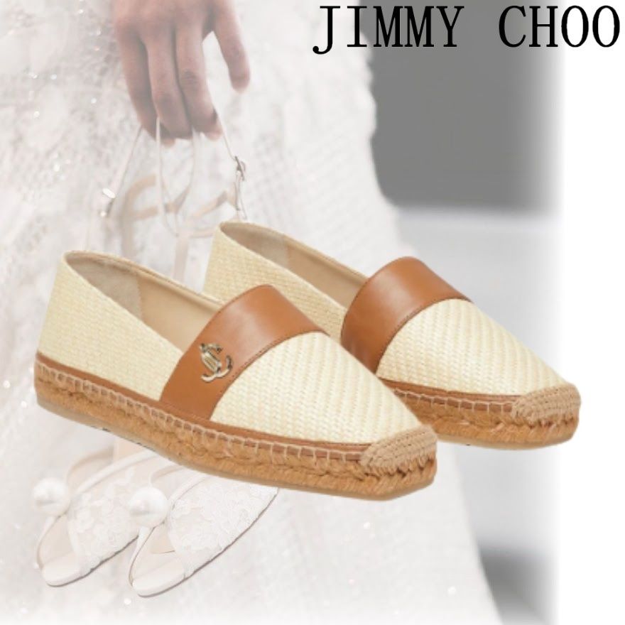 JIMMY CHOO ジミーチュウ DRUFLAT エスパドリーユ JCロゴ (Jimmy Choo